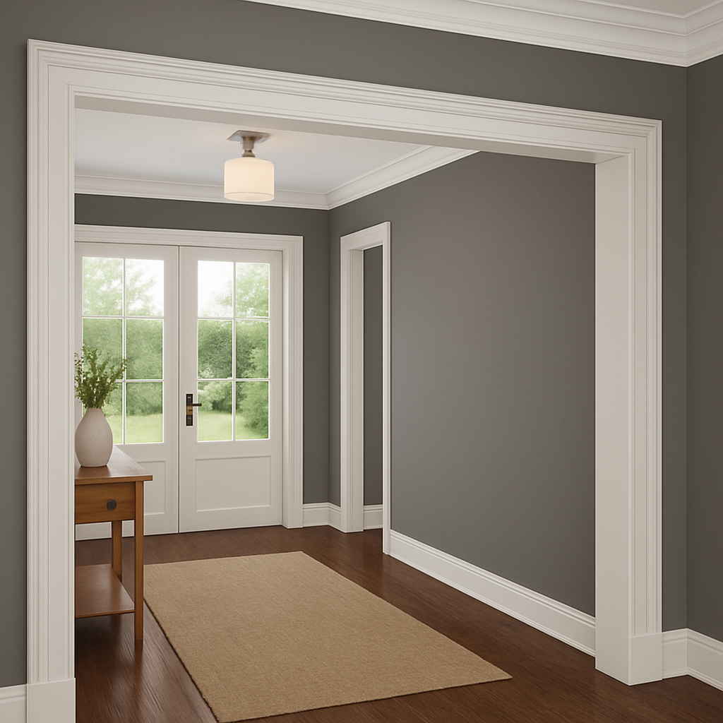 Finger-Jointed Primed Pine Board 1 in. x 6 in. x 8 ft.